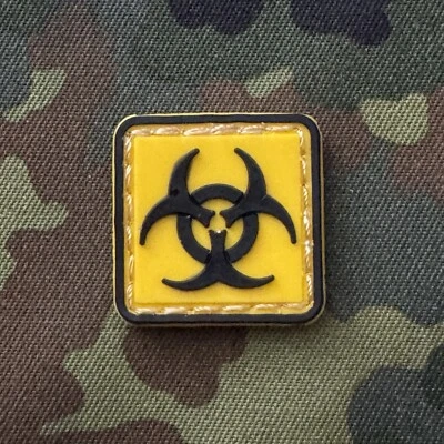 CYKOVISUALS ☣️ BIOHAZARD PVC Morale Patch Hook Back RANGER EYE EDC KIT Small Mini ONE INCH