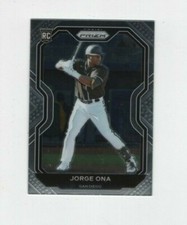 2021 PANINI PRIZM BASEBALL TIER III ROOKIE JORGE ONA SAN DIEGO PADRES #209