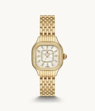 Michele Meggie Gold Diamond Stainless Steel Watch - MWW33B000003