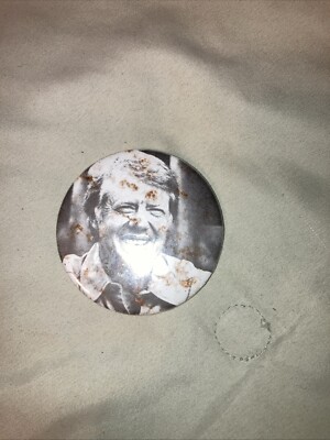 Vintage Jimmy Carter Presidential Campaign Pin 2.5  Jugate
