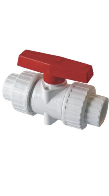 #ad #ad New AMERICAN VALVE 1.25” Socket PVC × 1.25” Socket PVC Ball Valve Plumbing Water $14.99