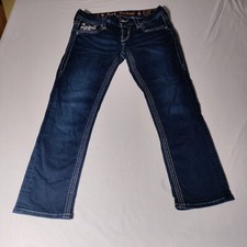 Rock Revival Boot Betty Jeans Sz 26 27.5" x 23.5" Actual - Spot