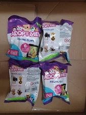 Lot of 4 Pieces Adopt Me! Mystery Pets Figure Clips Blind Bag Exclusive Code