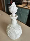 Fostoria JENNY LIND Cameo Milk Glass DECANTER 10” Bottle Vintage
