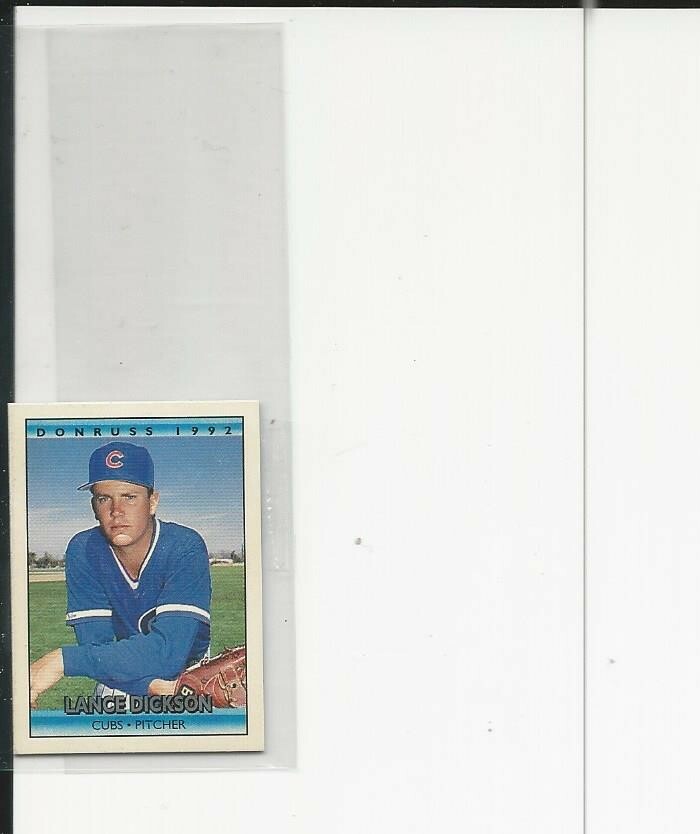 1992 Donruss Cracker Jack Series 1 Lance Dickson #7 | eBay