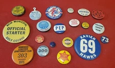 20 Vintage Celluloid Pinback / Button Lot  ~ Mixed Sizes ~ BR398