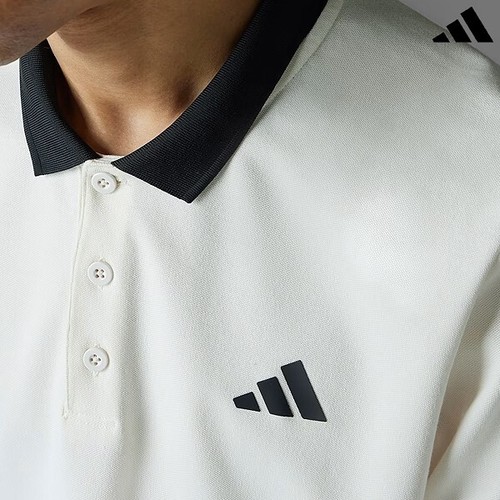 adidas Heritage Tennis Polo Shirt Men's Sports T-Shirts Training AsiaFit JC6746 - Picture 4 of 6