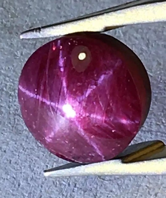 NATURAL UNHEATED CRISP RED STAR RUBY GEMSTONE 3.40cts OPTIMA GEM USA 7