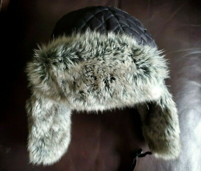 Fur trapper hat!  Saks Fifth Avenue 0400021774996_BLACK?wid=600&  main image 2