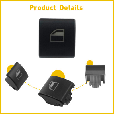 BMW E46 Window Switch Button Cap – 61316902184 – Fits 323i 325i 330i M3 Coupe/Convertible – Unbranded