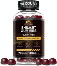 Shilajit Gummies 1000mg for Energy Brain Immunity Vegan 90 Count USA Made