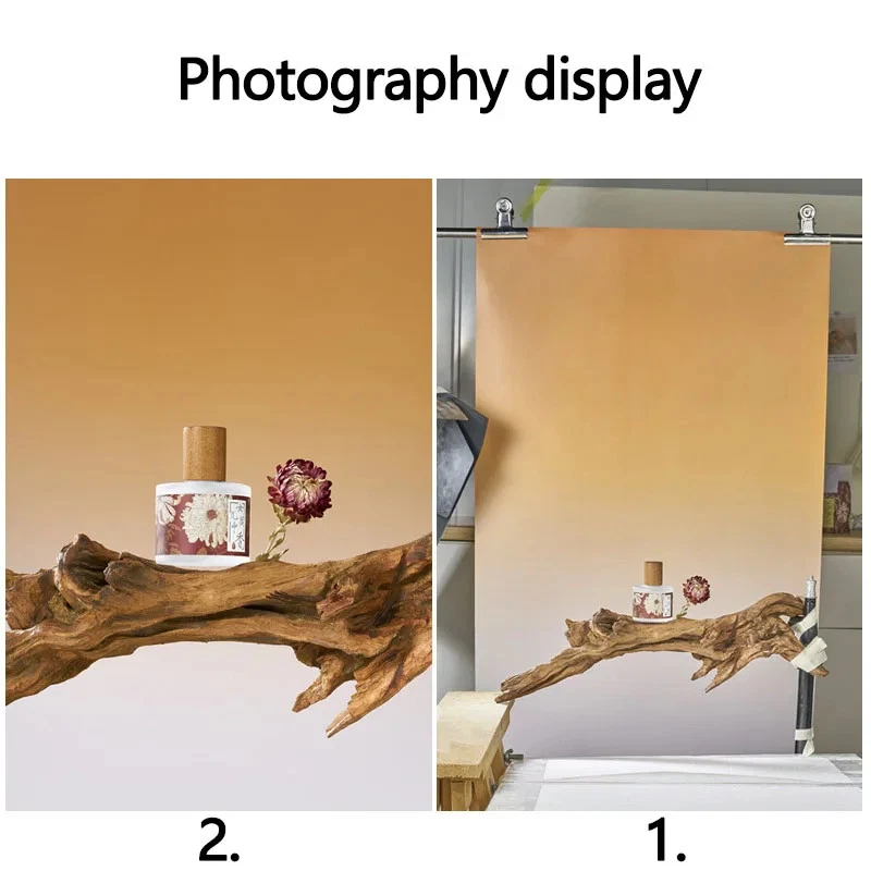 Gradient Color Photography Backdrops 57*87CM 2 Sided Photo Backgrounds Wallpaper - Image 3 of 4