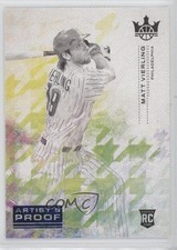 2022 Panini Diamond Kings Rookies III Artist Proof Blue Matt Vierling #175 13xr