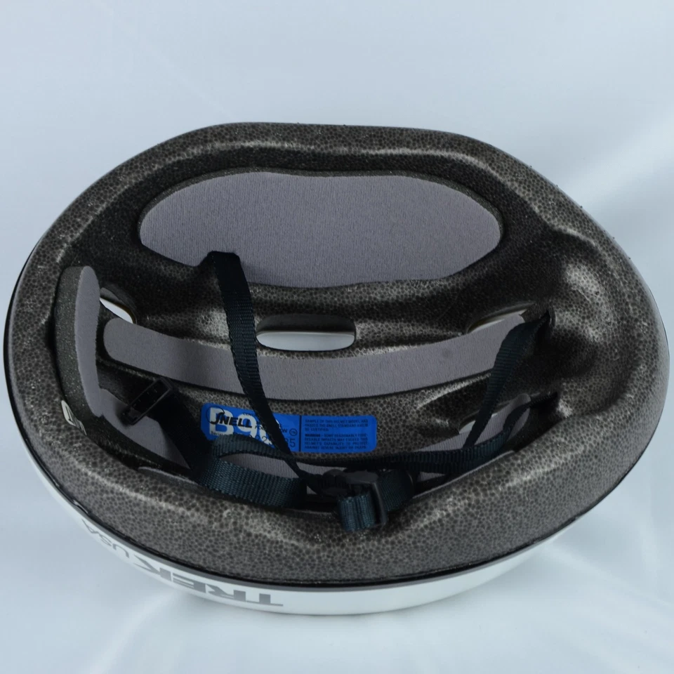 Vintage TREK USA Micro Lite Bicycle Helmet White/Black – with Box & Pads - Image 4 of 4