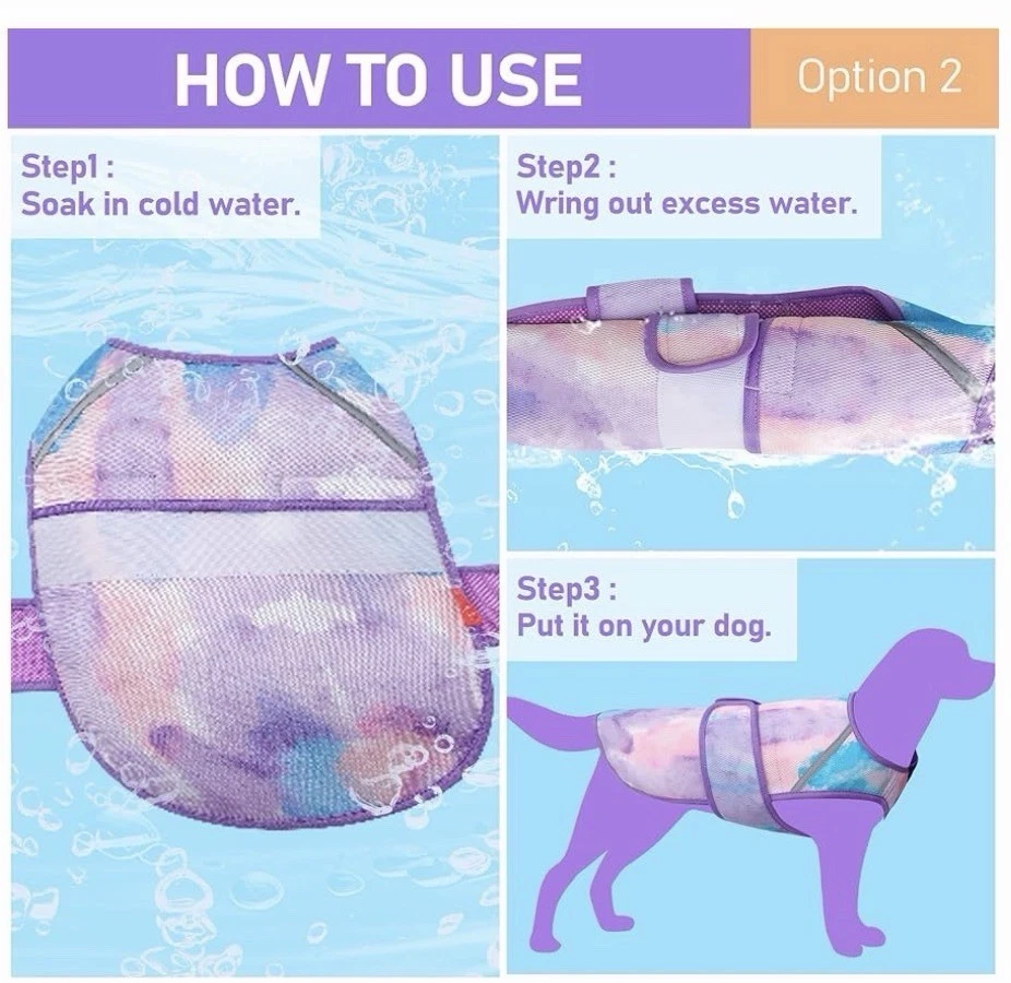 Kyeese Dog Cooling Vest- Lightweight Breathable Hiking Beach Walk Shirt XL NWT - Image 2 of 4