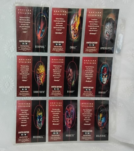 9 tarjetas coleccionables Ultra Fleer 1995 edición limitada cazadores y acosadores - Imagen 2 de 2