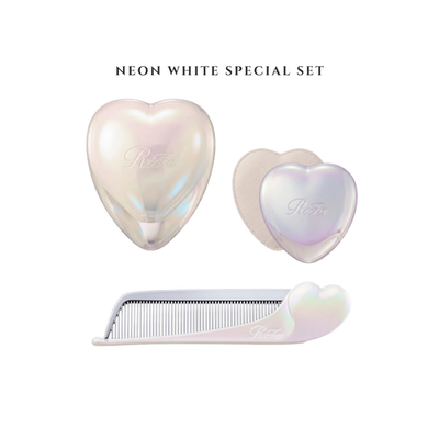 ReFa Neon Limited Heart Comb Brush Mirror Set PLAZA Japan