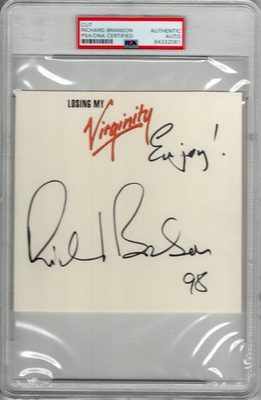 #ad RICHARD BRANSON SIGNED AUTOGRAPH PSA SLABBED LOSING MY VIRGINITY VIRGIN GALACTIC $999.95