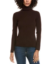 Incashmere Turtleneck Cashmere Sweater Women's Brown Xl