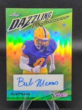 2024 Leaf Vivid Bub Means Dazzling Performers Auto Green RC #3/4 Saints