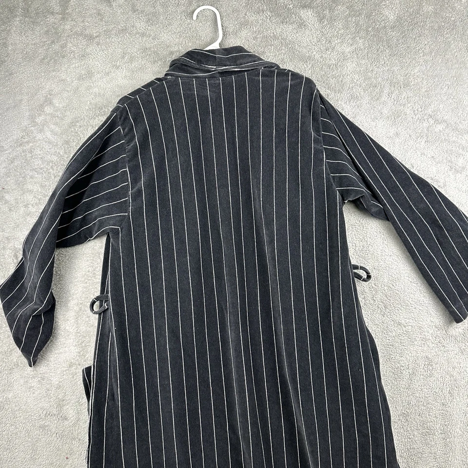 Bata Vintage Calvin Klein Mediana Grande M/L Negro Blanco Rayas LEER Foto 2 de 4
