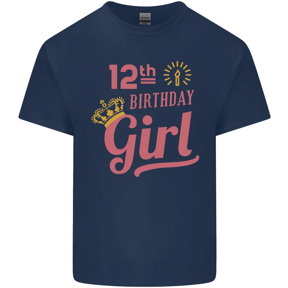 12th Birthday Girl 12 Year Old Princess Kids T-Shirt Childrens - Image 3 of 4
