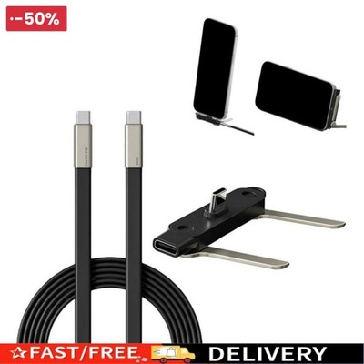 240W Super Fast Charging 360° Rotating Invisible Stand Detachable Charg Ca ble