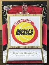 HAKEEM OLAJUWON patch jersey 2007 -08 upper deck #PS-HO SP 07/25