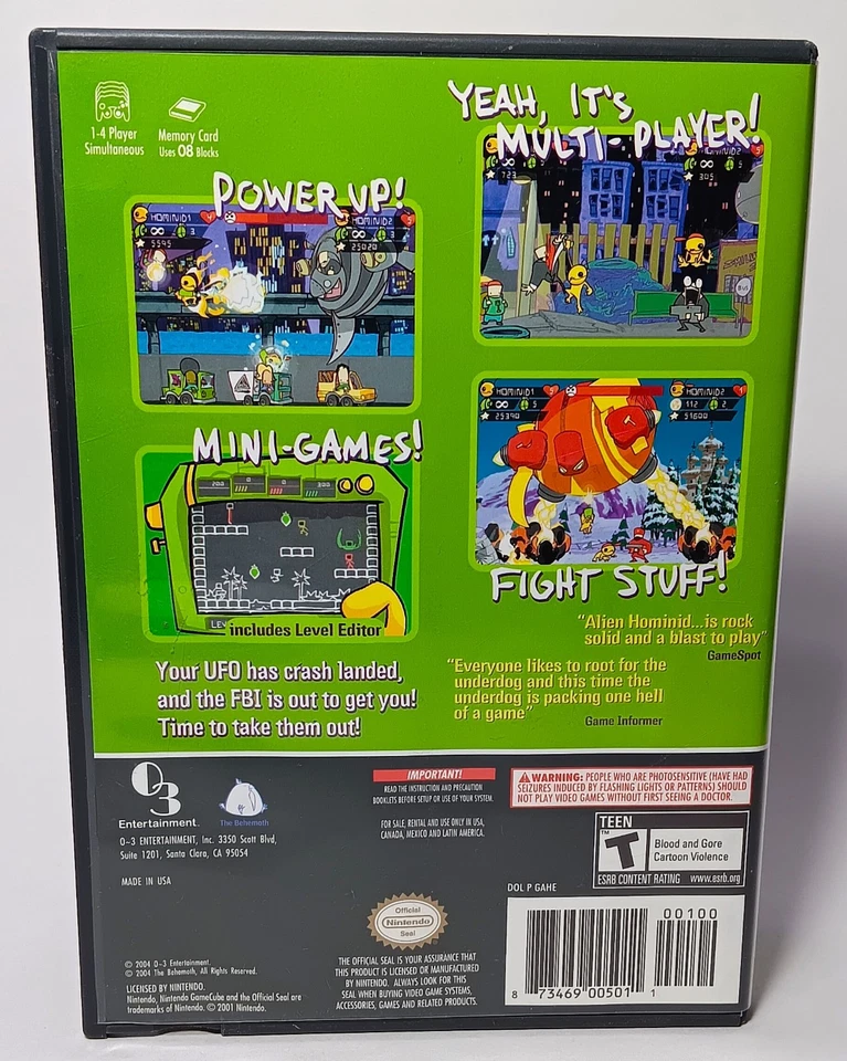 Alien Hominid - Nintendo Gamecube - Complete w. manual CiB - Image 3 of 4