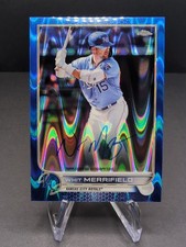 2022 Topps Chrome - Chrome Veteran Autographs Whit Merrifield CVA-WM Blue 93/150