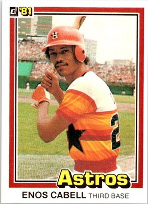 Enos Cabell 1981 Donruss #138 Houston Astros