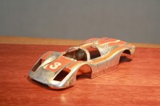 1969 TYCO  S  SERIES S644 PORSCHE CARRERA CHROME HO SLOT CAR
