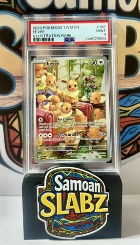 Pokemon TWM Eevee 188/167 Illustration Rare (PSA 9)