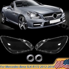 For 2012-2016 Mercedes-benz Slk R172 Headlight Lens Headlamp Cover Left Right For 2012-2016 Mercedes-benz Slk R172 Headlight Lens Headlamp Cover Left Right