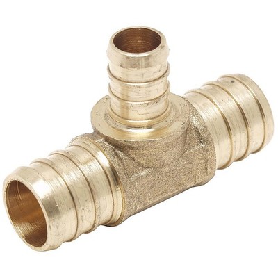 PPG 83654NL for PlumbMaster 3/4 X 3/4 X 1/2 Pex Proseries Brass Reducing Tee