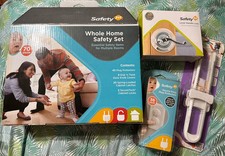 Safety 1st Lot: Whole Home Safeguarding Set, Press Plug Protectors Handle Lock