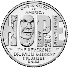 2024 P Rev Pauli Murray Am Women Series Uncirculated From US Mint roll.