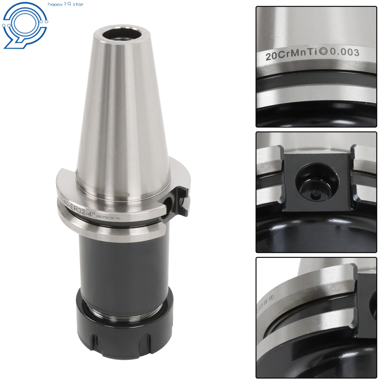 Precision High Speed CAT40-ER32-4 Collet Chuck Tool Holder 3pc G25 Balanced thumbnail 16