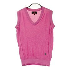 Size: S BRIEFING GOLF KNIT VEST PINK 240101422592 WEAR WOMEN'S Used STST-0