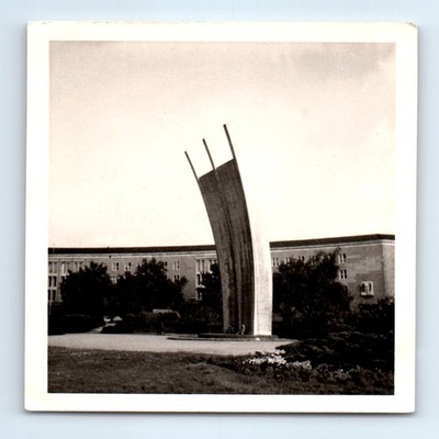 Old Vintage Square Photo BERLIN GERMANY AIRLIFT MEMORIAL TEMPELHOF AIRPORT