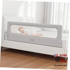 Bed Rail for Toddlers,71 Inch Foldable Baby Guard 71 in 71" L x 21.6" H Grey