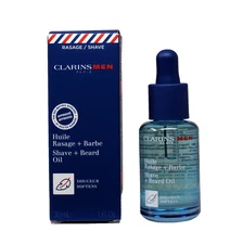 CLARINS MEN SHAVE BEARD OIL SOFTENS 30 ML/1 FL.OZ.