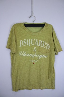 DSQUARED2 Green Cotton Short Sleeve Crew Neck Regular Fit Pullover T-Shirt Sz S