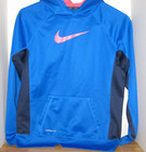 Nike Mädchen Jugend XL Therma-FIT KO 2.0 Hoodie royalblau pink Swoosh 546099-439