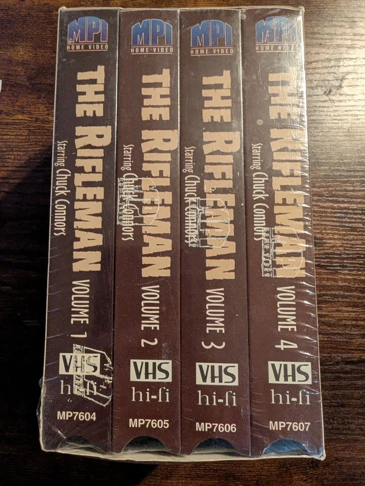 THE RIFLEMAN VHS Box Set Vols 1-4 CHUCK CONNORS NEW SEALED - Image 2 of 4