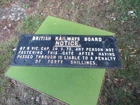 VINTAGE ORIGINAL BRITISH RAILWAYS CAST IRON PENALTY NOTICE