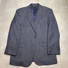 Jos A Bank Traveller's Collection Men’s 42R Gray Blue Blazer Sport Coat Jacket