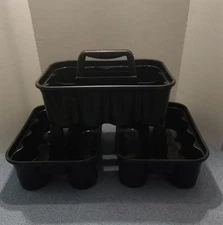 Rubbermaid Commercial  Deluxe Carry Caddy,Plastic,Holds 32Oz Btls/Lot of 3