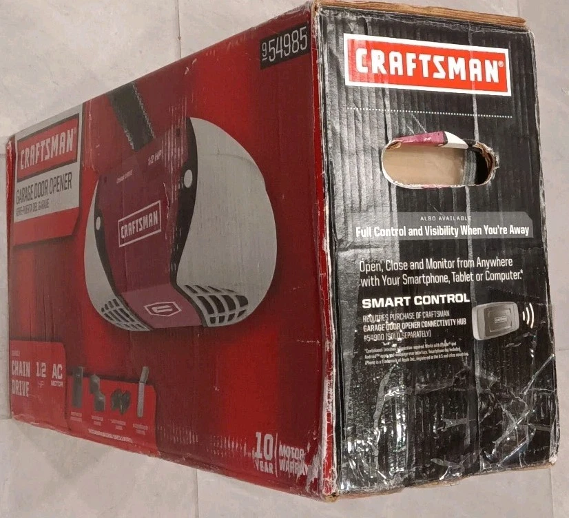 Craftsman ½ HP Chain Drive Garage Door Opener | Model 54985 | NEW SEALED - Image 3 of 4