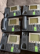 Lot of 6 Cisco IP Phones 4x 7962, 2x 7942 - Base Units Only -No Handsets/Cords